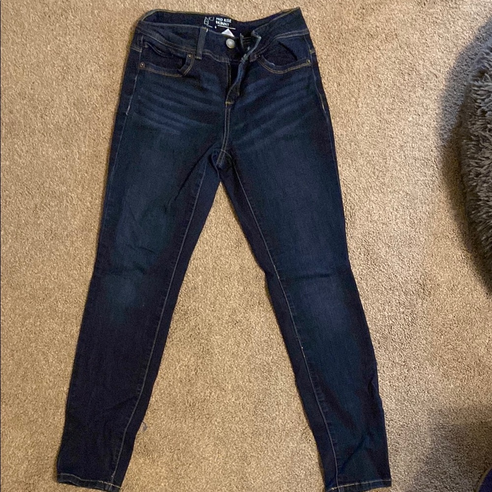 No Boundaries Blue Skinny Jeans Mid Rise
